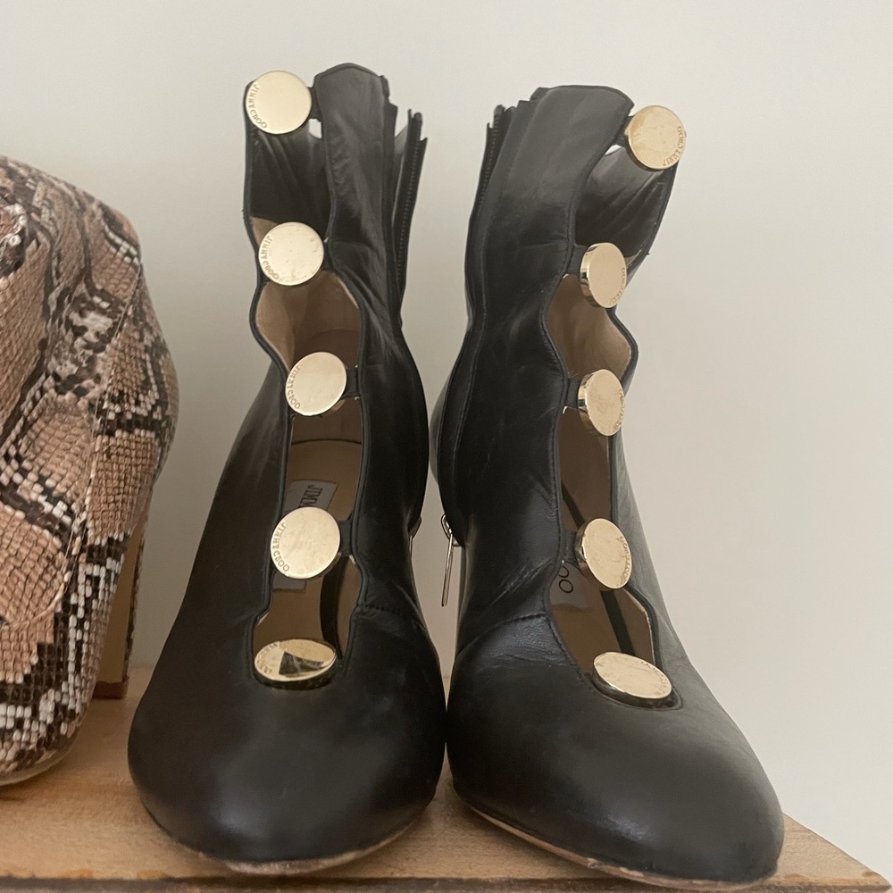 Black jimmy Choo booties
